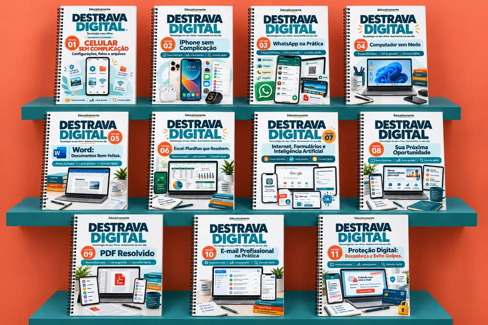 Os 11 volumes da coleção Destrava Digital